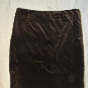 Escada brown velvet pencil skirt size 44